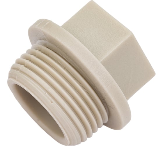 Заглушка-пробка VALFEX PP-R, серая, Дн25х3/4" НР 10163025Г 127-0325