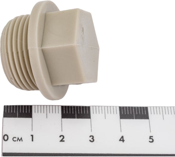 Заглушка-пробка VALFEX PP-R, серая, Дн25х3/4" НР 10163025Г 127-0325