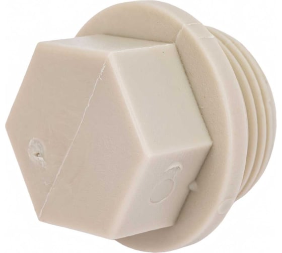 Заглушка-пробка VALFEX PP-R, серая, Дн25х3/4" НР 10163025Г 127-0325