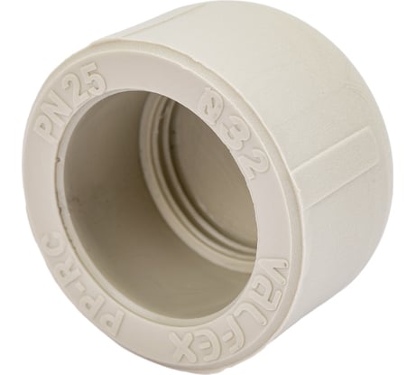 Заглушка-пробка VALFEX PP-R, серая, Дн32 10162032Г 127-0317