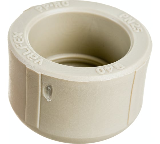 Заглушка-пробка VALFEX PP-R, серая, Дн40 10162040Г 127-0318