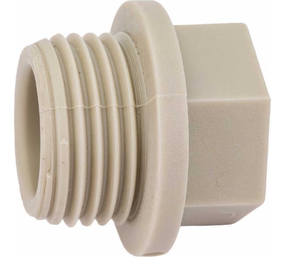 Заглушка-пробка VALFEX PP-R, серая, Дн20х1/2" НР 10163020Г 127-0324 1