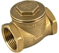 Обратный клапан Tiemme 2 лепестковый, горизонтальный, с металлическим затвором и ревизией 3500011