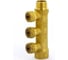 Tiemme Коллектор НВ 3/4" обжим 2x15 2,5 для PE X трубы, межосевое 36мм 1910013 1