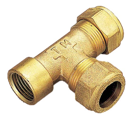 Тройник Tiemme обжим, В 22х22х1/2 1000022 1