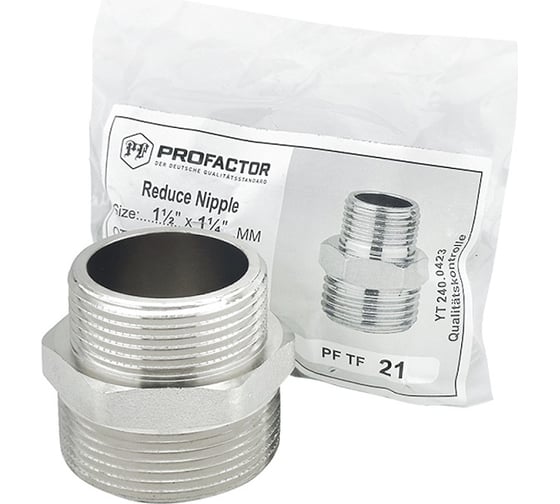 Бочонок переходной никелированный PROFACTOR 1 1/2" х 1 1/4" PF TF 21
