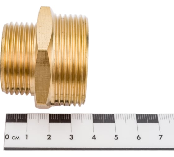 Ниппель Unipump 1"х1 1/4" НР, латунь 35762