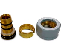 Резьбовое соединение для пластиковых труб SCHLOSSER GW 22x1.5x16x2, сатин 602600003.02