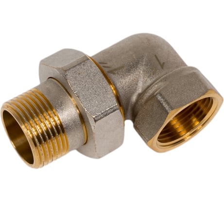 Фитинг угловой с накидной гайкой KROMWELL 1" ВР-НР EU.ST3038055 1