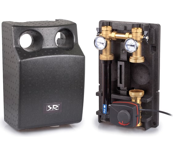Группа быстрого монтажа SR Rubinetterie THERMOREL 1", со смесителем и сервоприводом 230В 1005-25000230 1