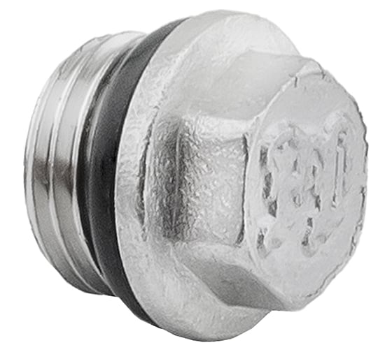 Заглушка PROFACTOR с наружной резьбой и уплотнением никелированная 1/4" PF TF 33R