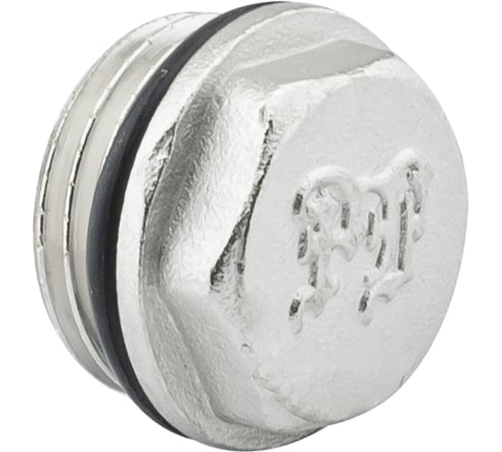 Заглушка PROFACTOR с наружной резьбой и уплотнением никелированная 1/2" PF TF 35R