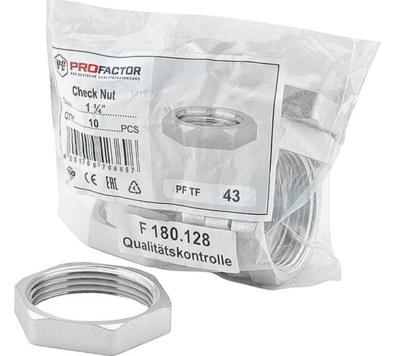 Контргайка PROFACTOR никелированная 1 1/4" PF TF 43