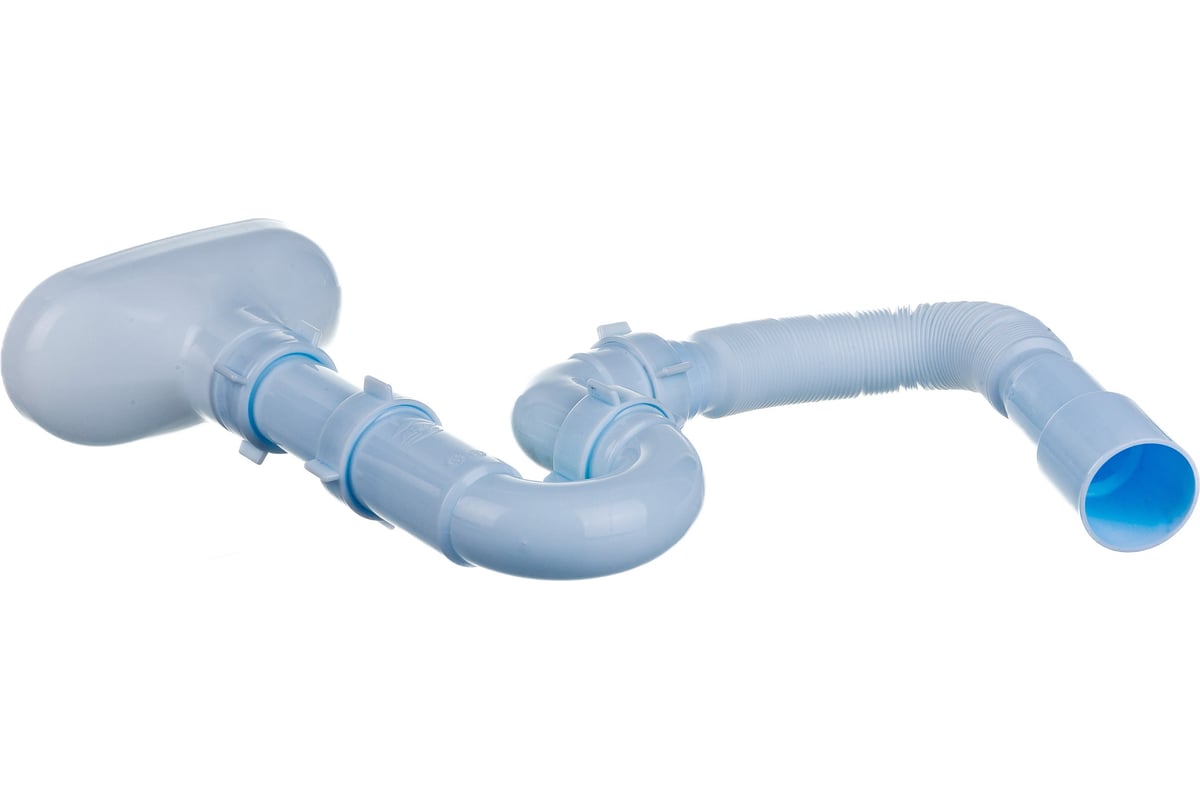 Сифон АНИ Пласт трубный, с разрывом струи 1 1/2''x40, гофрированный ...