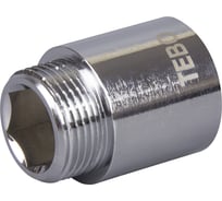 Удлинитель хромированный TEBO ВН/НАР 1/2"x25мм латунь T-ЛР.У.2.12-25.ХР.CN