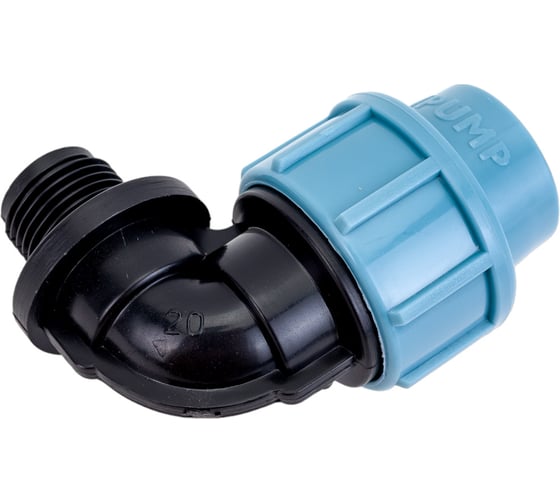 Отвод с наружной резьбой (90°; 20х1/2") Unipump 66258