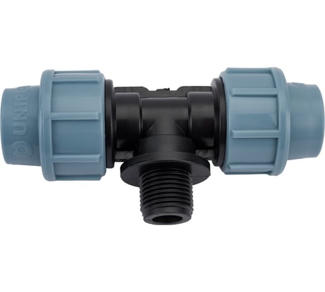 Тройник с наружной резьбой (20 мм, 1/2") Unipump 74623