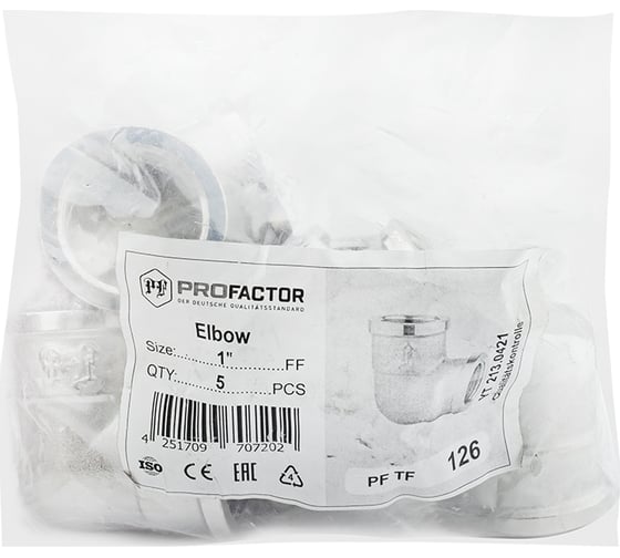 Уголок никелированный PROFACTOR в/в 1" PF TF 126