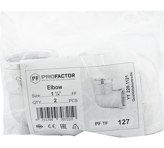 Уголок никелированный PROFACTOR в/в 1 1/4" PF TF 127