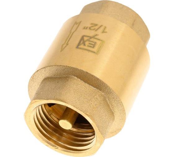 Клапан обратный (латунный золотник) PROEXPERT 1/2" PN 16 L01013201