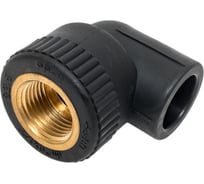 Уголок комбинированный Blue Ocean UV-pro Black с внутренней резьбой, 20x1/2", черный, с защитой от ультрафиолета PPRF/IT90E-UV(Bk)-20x1/2"