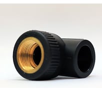 Уголок комбинированный Blue Ocean UV-pro Black с внутренней резьбой, 25x3/4", черный, с защитой от ультрафиолета PPRF/IT90E-UV(Bk)-25х3/4"