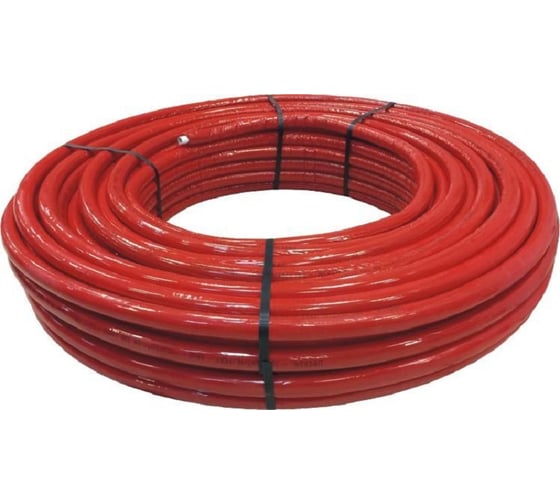 Труба металлопластиковая Imperial 20x2, Pert/Al/Pert, бухта 50 м, с красным уплотнителем 6 мм 771.20