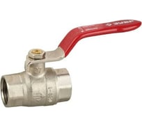 Шаровой кран Зубр 2" полнопроходной "мама-мама", ручка, никелированная латунь 51350-N-2