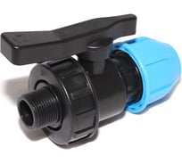 Шаровый кран компрессионный СВК ПНД нар. резьба 32x1 Н0000017818 34912759