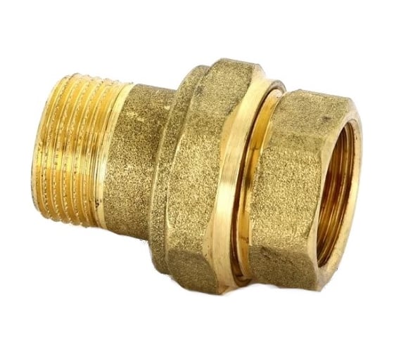 Разъемное соединение Uni-Fitt НВ 3/4" с прокладкой O-ring, латунь 10161G000505