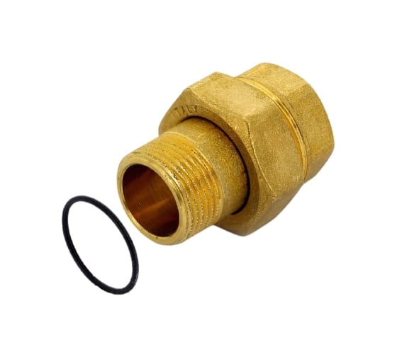 Разъемное соединение Uni-Fitt НВ 3/4" с прокладкой O-ring, латунь 10161G000505