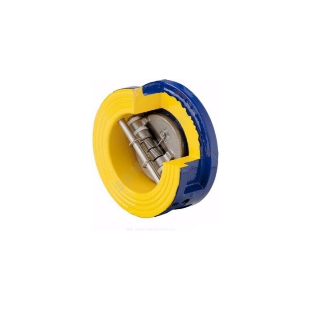 Клапан Zetkama обратный, чугунный двухстворчатый Ду150 Ру16 м/фл ств ...