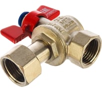 Шаровой кран IVANCI Superior угловой с накидной гайкой, ручка-бабочка, вн.-вн. рез.1/2" IVC.100228.N.33