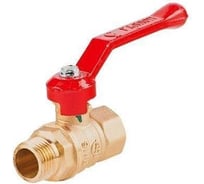 Шаровой кран ГАЛЛОП Стандарт латунь, 221 Ду32 Ру16 м/р полнопроходной, рычаг 103173 007-6748