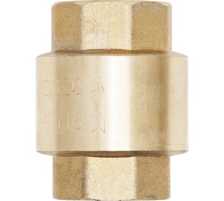 Обратный клапан MasterProf 3/4" латунный сердечник ИС.080372