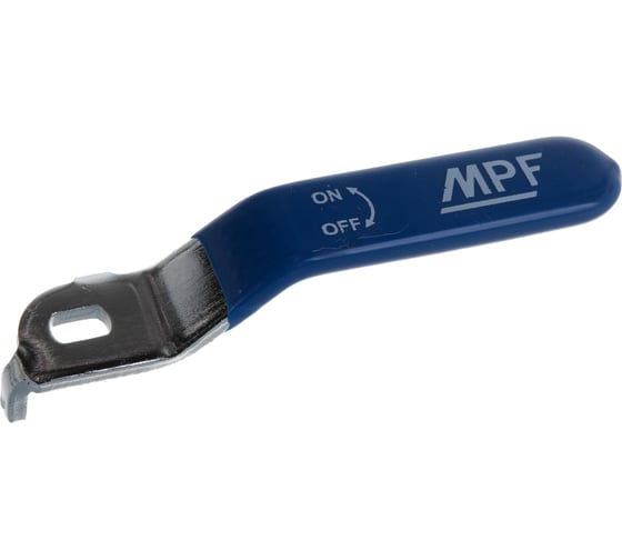 Ручка длинная усиленная для крана MPF 1/2"- 3/4", прорезиненная, синяя ИС.131177