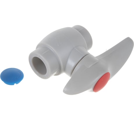 Клапан FV-PLAST пластиковый шаровой 20 мм, ручка рычаг 40 10 301120