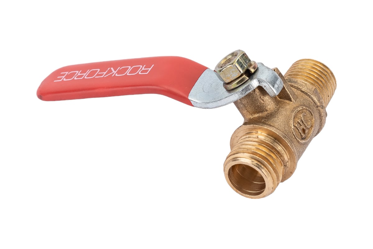 Шаровой кран воздушный ROCKFORCE наружная резьба 1/4х1/4 RF-SP019/1/4 ...