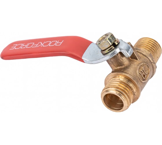 Шаровой кран воздушный ROCKFORCE наружная резьба 1/4х1/4 RF-SP019/1/4(2032)