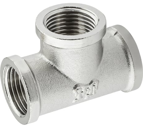 Тройник никелированный PROFACTOR в/в/в 1/2" PF TF 151