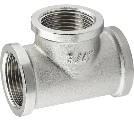 Тройник никелированный PROFACTOR в/в/в 3/4" PF TF 153