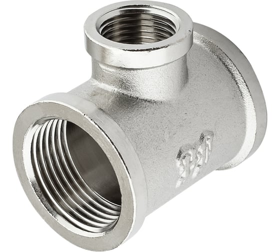 Тройник никелированный PROFACTOR в/в/в 1" х 1/2" х 1" PF TF 154