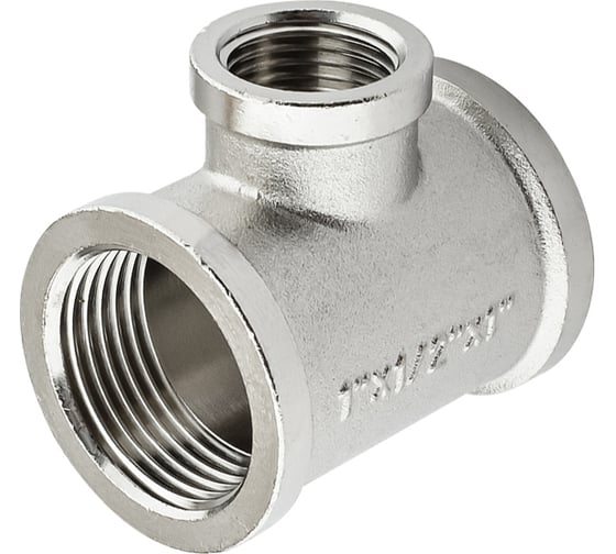 Тройник никелированный PROFACTOR в/в/в 1" х 1/2" х 1" PF TF 154