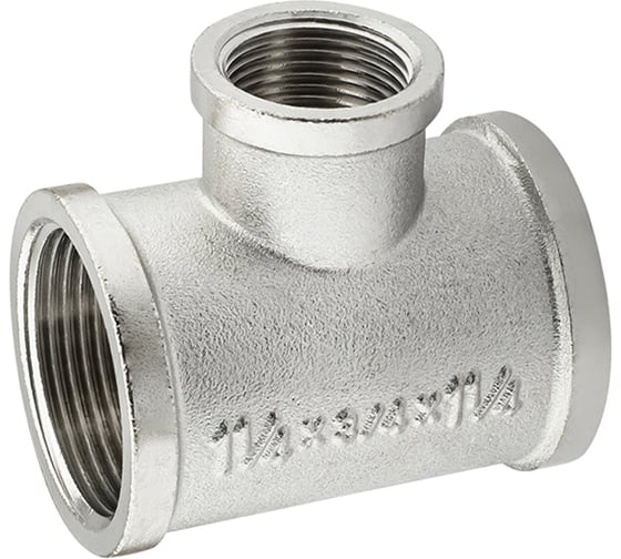 Тройник никелированный PROFACTOR 1 1/4" x 3/4" x 1 1/4" PF TF 161