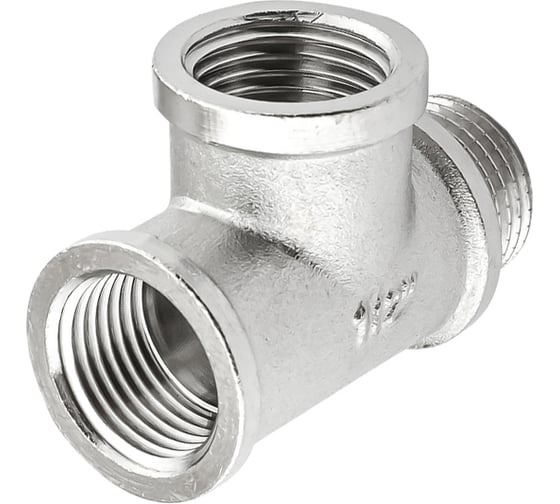 Тройник никелированный PROFACTOR в/в/н 1/2" PF TF 176
