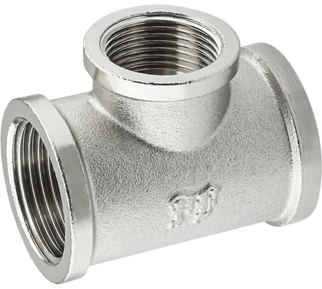 Тройник никелированный PROFACTOR в/в/в 1" х 3/4" х 1" PF TF 155