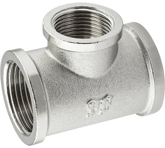 Тройник никелированный PROFACTOR в/в/в 1" х 3/4" х 1" PF TF 155 1