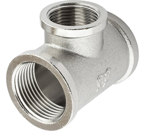 Тройник никелированный PROFACTOR в/в/в 1" х 3/4" х 1" PF TF 155