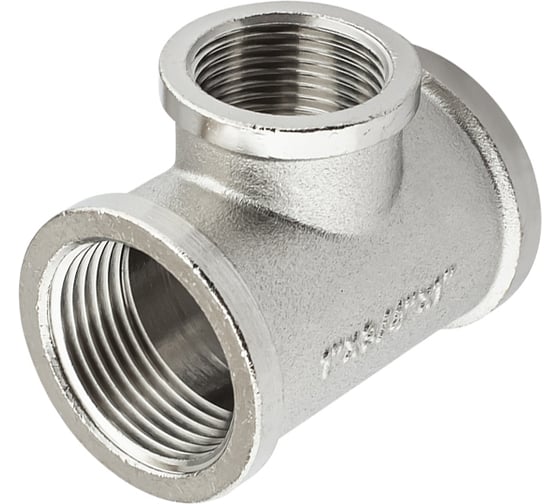 Тройник никелированный PROFACTOR в/в/в 1" х 3/4" х 1" PF TF 155