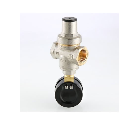 Редуктор давления Valtec поршневой, с манометром, от 1 до 5.5 бар, 1/2 VT.088.N.0455